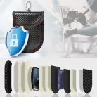 Tech-Protect KLR100 kulcstartó RFID jelblokkoló tok karbon fekete/piros
