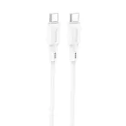 USB-C - USB-C PD 100W 1 m fehér Type-C USB kábel