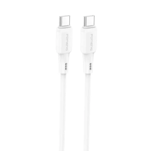 USB-C - USB-C PD 100W 1 m fehér Type-C USB kábel