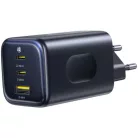 Hálózati töltőadapter Baseus PicoGo AE11, 100W, 5A, 1 x USB-C - 2 x USB-C, Fekete