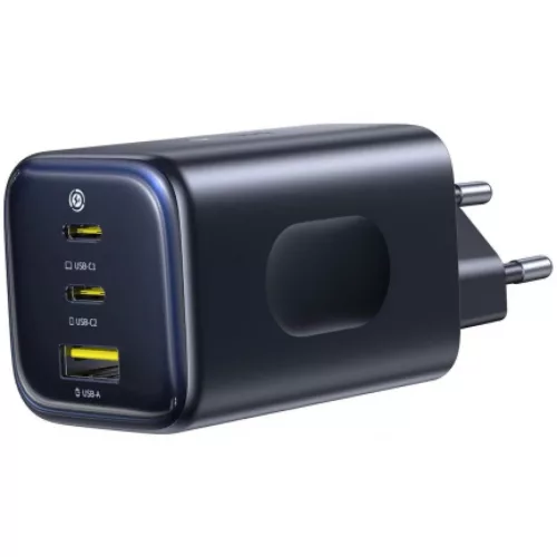 Hálózati töltőadapter Baseus PicoGo AE11, 100W, 5A, 1 x USB-C - 2 x USB-C, Fekete