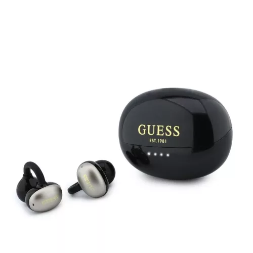 Guess Metallic Finish Classic Logo OWS Vezeték nélküli fülhallgató Fekete