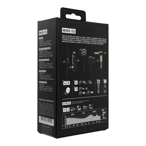 Marshall Mode EQ, Fekete fülhallgató 3.5mm jack