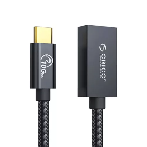Orico CAF31 USB-C - USB-A 3.1 Gen 2 10Gbps 1m OTG adapter - fekete