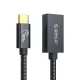 Orico CAF31 USB-C - USB-A 3.1 Gen 2 10Gbps 1m OTG adapter - fekete