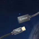 Orico CAF31 USB-C - USB-A 3.1 Gen 2 10Gbps 30cm OTG adapter - fekete