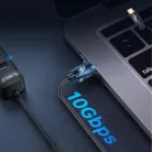 Orico CAF31 USB-C - USB-A 3.1 Gen 2 10Gbps 30cm OTG adapter - fekete