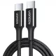 USB-C to USB-C Kábel UGREEN L502, 100W, 5A, 2m, Fekete
