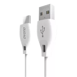 Dudao USB Type C 2.1A 1m fehér kábel (L4T 1m fehér)