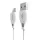 Dudao USB Type C 2.1A 1m fehér kábel (L4T 1m fehér)