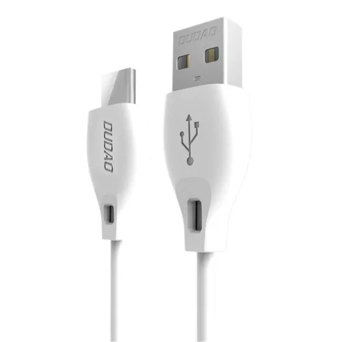 Dudao USB Type C 2.1A 1m fehér kábel (L4T 1m fehér)