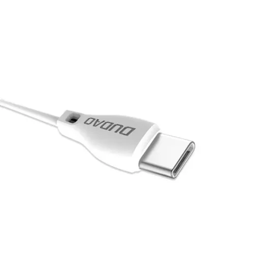 Dudao USB Type C 2.1A 1m fehér kábel (L4T 1m fehér)