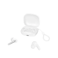   XO G53 TWS Bluetooth fülhallgató fehér ANC + ENC állvánnyal