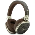 Guess Bluetooth ENC Metal 4G Script Logo barna vezeték nélküli Bluetooth fejhallgató