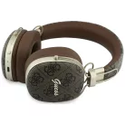 Guess Bluetooth ENC Metal 4G Script Logo barna vezeték nélküli Bluetooth fejhallgató