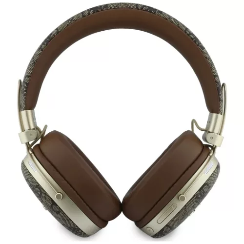 Guess Bluetooth ENC Metal 4G Script Logo barna vezeték nélküli Bluetooth fejhallgató