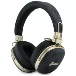   Guess Bluetooth ENC Metal 4G Script Logo vezeték nélküli fejhallgató fekete