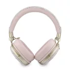 Guess Bluetooth ENC Metal 4G Script Logo vezeték nélküli fejhallgató rózsaszín