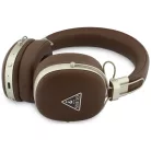 Guess Bluetooth ENC Metal Grained Triangle Logo barna vezeték nélküli fejhallgató