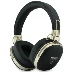   Guess Bluetooth ENC Metal Grained Triangle Logo fekete vezeték nélküli fejhallgató