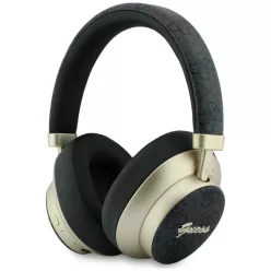   Guess Bluetooth ENC 4G Gold Script Metal fekete vezeték nélküli Bluetooth fejhallgató