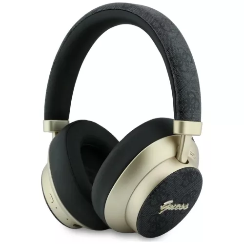 Guess Bluetooth ENC 4G Gold Script Metal fekete vezeték nélküli Bluetooth fejhallgató