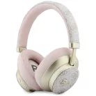 Guess Bluetooth ENC 4G Gold Script Metal rózsaszín vezeték nélküli Bluetooth fejhallgató