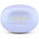 Guess OWS fülhallgató metálhatású galvanizált elemekkel, klasszikus logóval, lila