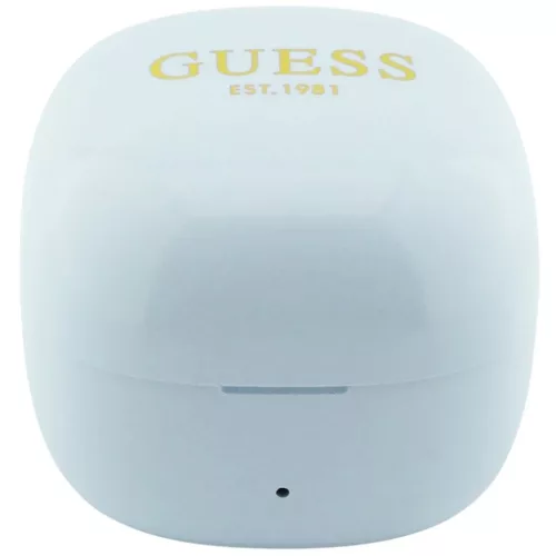 Guess Script Metal Logo vezeték nélküli TWS fülhallgató türkiz
