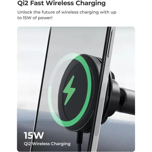iOttie Velox MagSafe Qi2 vezeték nélküli műszerfal- és szélvédőtartó