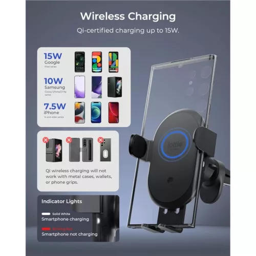 iOttie AutoSense 2 vezeték nélküli szellőzőrács-tartó