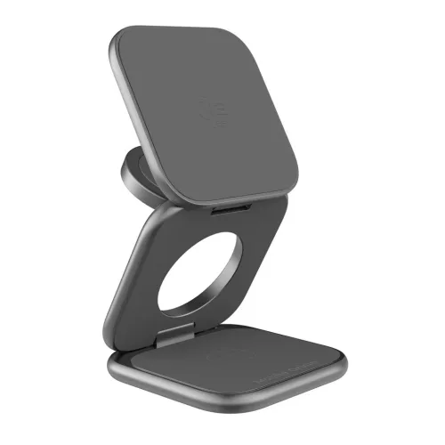 Mobile Origin PW36 3in1 Qi2 25W UltraSlim összecsukható vezeték nélküli töltő, Space Grey