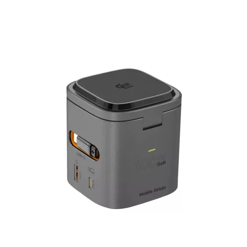 Mobile Origin PW37 6 az 1-ben összecsukható töltő, 100W Qi2 25W, MagSafe kompatibilis