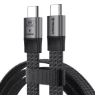 Techsuit ElysiumSync Pro 4. generációs USB4.0 Type-C kábel, 240 W, 40 Gbps, 8K 60 Hz, 1 m, szürke