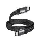 Techsuit ElysiumSync Pro 4. generációs USB4.0 Type-C kábel, 240 W, 40 Gbps, 8K 60 Hz, 1 m, szürke