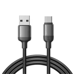   Joyroom S-A62 Lively Series 3 A gyorstöltő és adatkábel USB-A–USB-C, 1,2 m, fekete