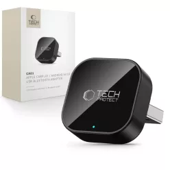   Tech-Protect Ultraboost CA01 vezeték nélküli Apple CarPlay és Android Auto adapter, matt fekete