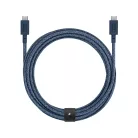Native Union Belt Cable XL USB-C–USB-C kábel, 3 m, sötétkék