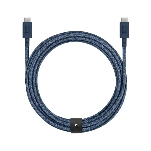 Native Union Belt Cable XL USB-C–USB-C kábel, 3 m, sötétkék