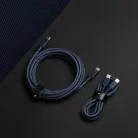Native Union Belt Cable XL USB-C–USB-C kábel, 3 m, sötétkék