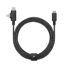 Native Union Belt Cable Duo Pro USB-C–USB-C/Lightning kábel 2,4 m 240 W kozmosz