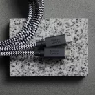 Native Union Belt Cable 2 az 1-ben USB-C–USB-C kábel, 2 m, zebramintás