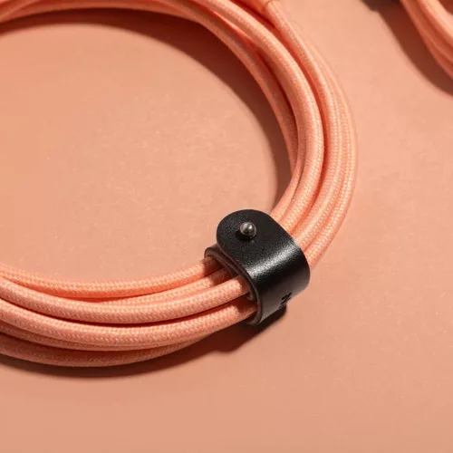 Native Union Belt Cable XL USB-C–USB-C kábel, 3 m, barackszínű