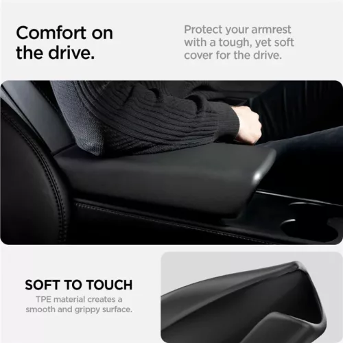 Spigen Tesla kartámaszpárna fekete – Tesla Model Y/3