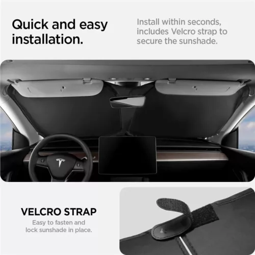 Spigen Tesla CryoShade első szélvédő napellenző Model 3/Y