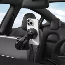   Spigen Tesla TapLock MagSafe autós tartó és töltő, fekete