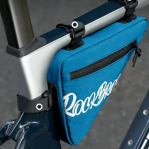 Rockbros G001 Flash Journey háromszög alakú kerékváztáska 0,8 l – kék