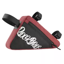   Rockbros G001 Flash Journey háromszög alakú kerékpár váztáska 0,8 l – piros