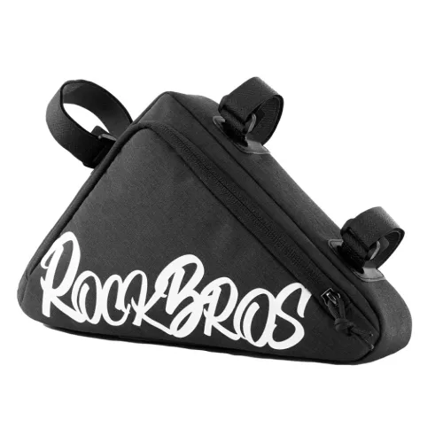 Rockbros G002 Flash Journey 1,4 l háromszög alakú kerékpárváztáska – fekete