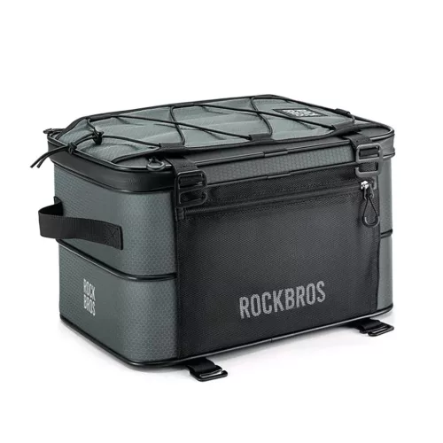 Rockbros A30 ROAD TO SKY összecsukható kerékpár csomagtartótáska 15–30 l, szürke